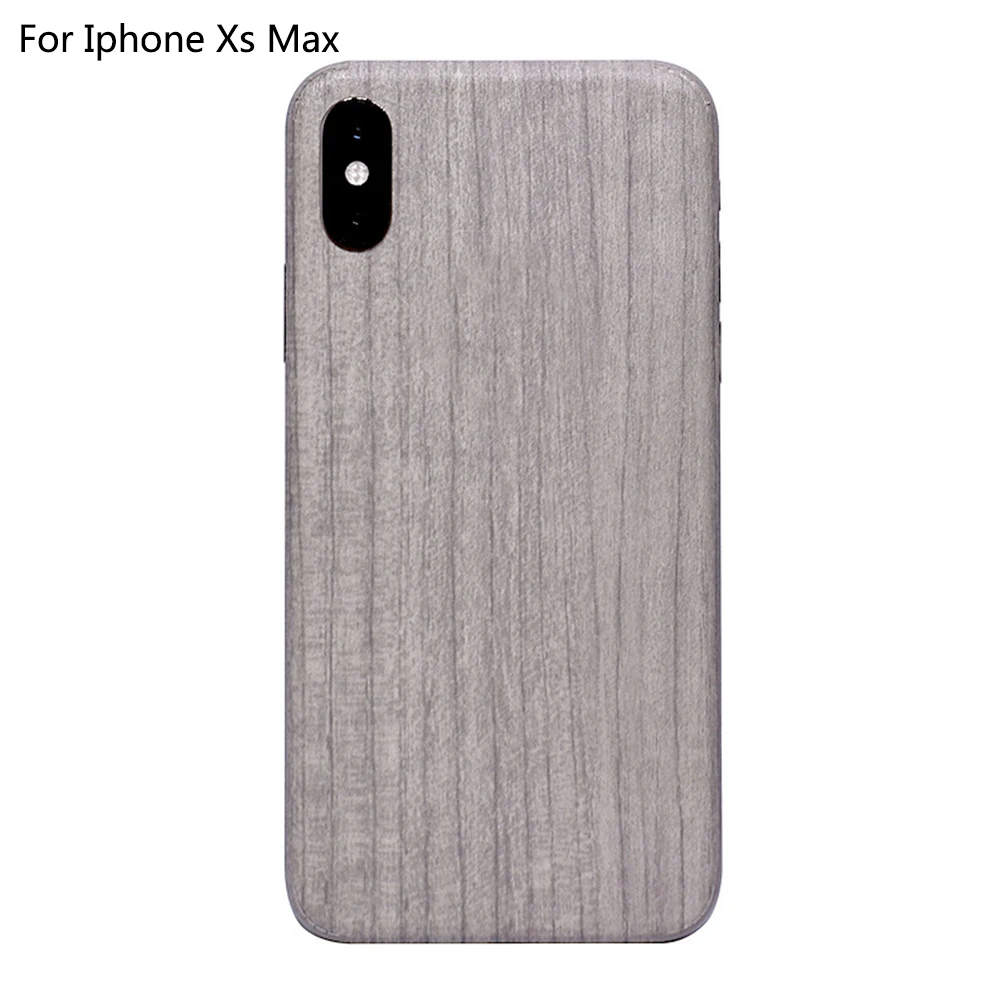 Наклейка для телефона полное покрытие деревянные зерна аксессуары для IPhone X Xr съемные шкуры матовая анти царапины ПВХ пленка задняя защитная