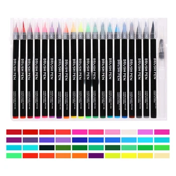 

Dual Brush Art Markers Pen Fine Tip and Brush Tip Great for Bullet Journals Adult Coloring Books Calligraphy Lettering