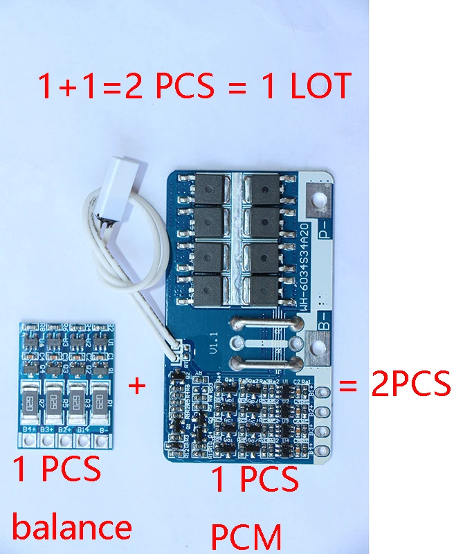 4S 20A 12 8 V LiFePO4 BMS/PCM/PCB защита аккумулятора печатная плата для 4 упаковок 18650 батарея с