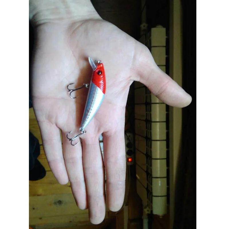 1 قطعة طعم سنارة صيد Crankbait الطعم الثابت ضيق تمايل البطيء غرق Jerkbait الصيد معالجة