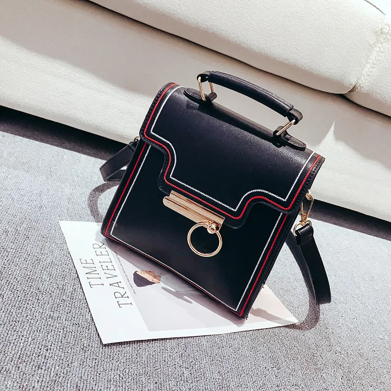

Small bag female 2019 new texture handbag fashion chain wild Messenger bag small square bag