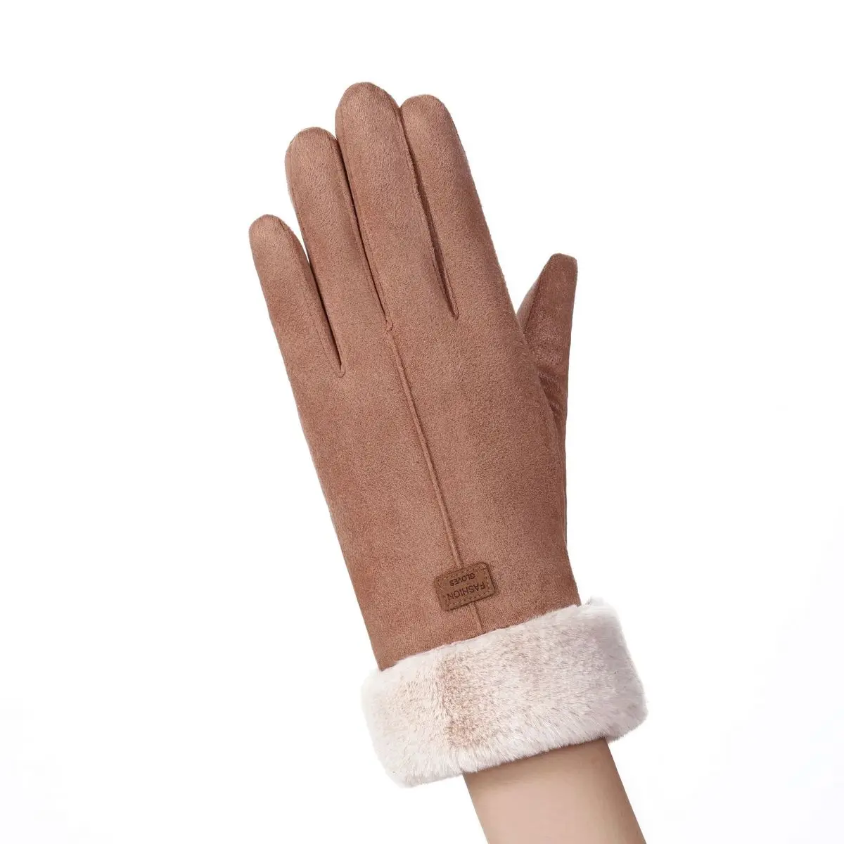 Женские зимние перчатки, теплые женские перчатки для вождения, перчатки для сенсорного экрана, перчатки для мобильного телефона, перчатки для сенсорного экрана - Цвет: 16