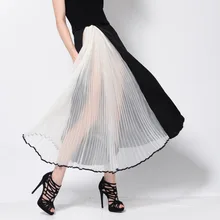 Асимметрия, список, женская пряжа, Раздельный шов, длинная юбка, для девушек, давление, плиссированная, пэчворк, индивидуальная, юбки, модная уличная одежда