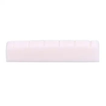 

1Pcs 43mm Lightweight Portable Beige Buffalo Bone Nut for Les Paul LP 6 String Electric Guitar White