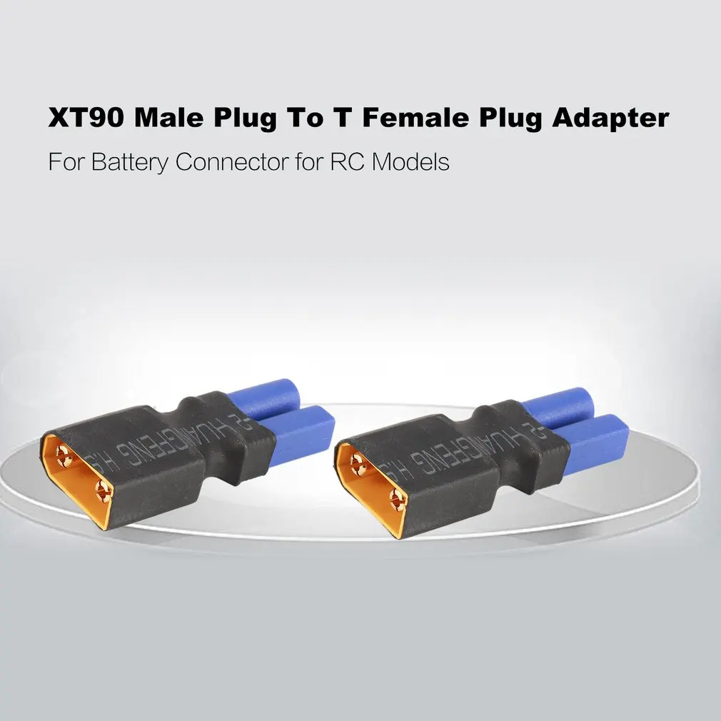 2 шт. XT90 штекер для EC5 Женский штекер Адаптер для Lipo батарея Разъем для RC модели Вертолет Дрон Квадрокоптер запчасти