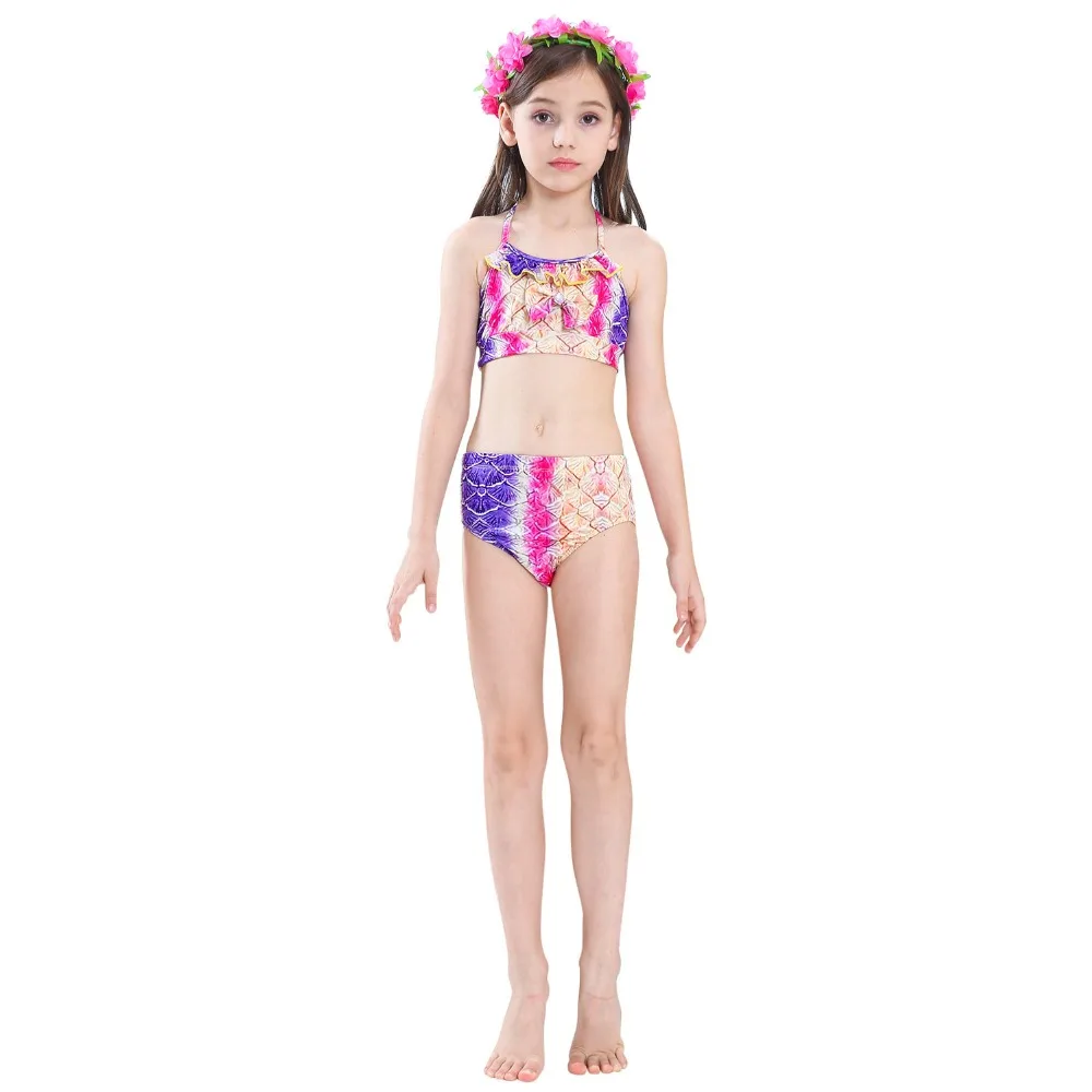 Детский купальник с хвостом русалки для девочек, костюм для косплея, хвост русалки, купальники Zeemeerminstaart