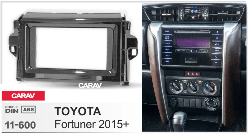 CARAV 11-600 Автомобильная Радио панель для TOYOTA Fortuner+ стерео панель приборов обрезки объемного CD Установка комплект