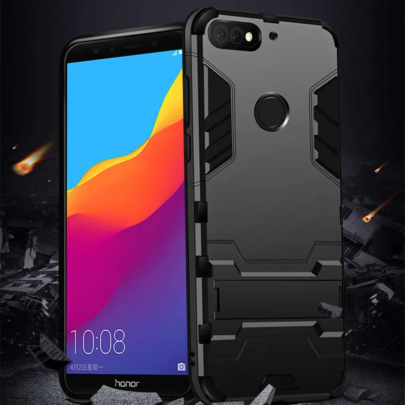 

For Huawei Honor 7A pro Case 5.7" Luxury Protective stand Hard PC Hybrid Phone Cover For Huawei Honor 7A PRO 7 A Conque Fundas