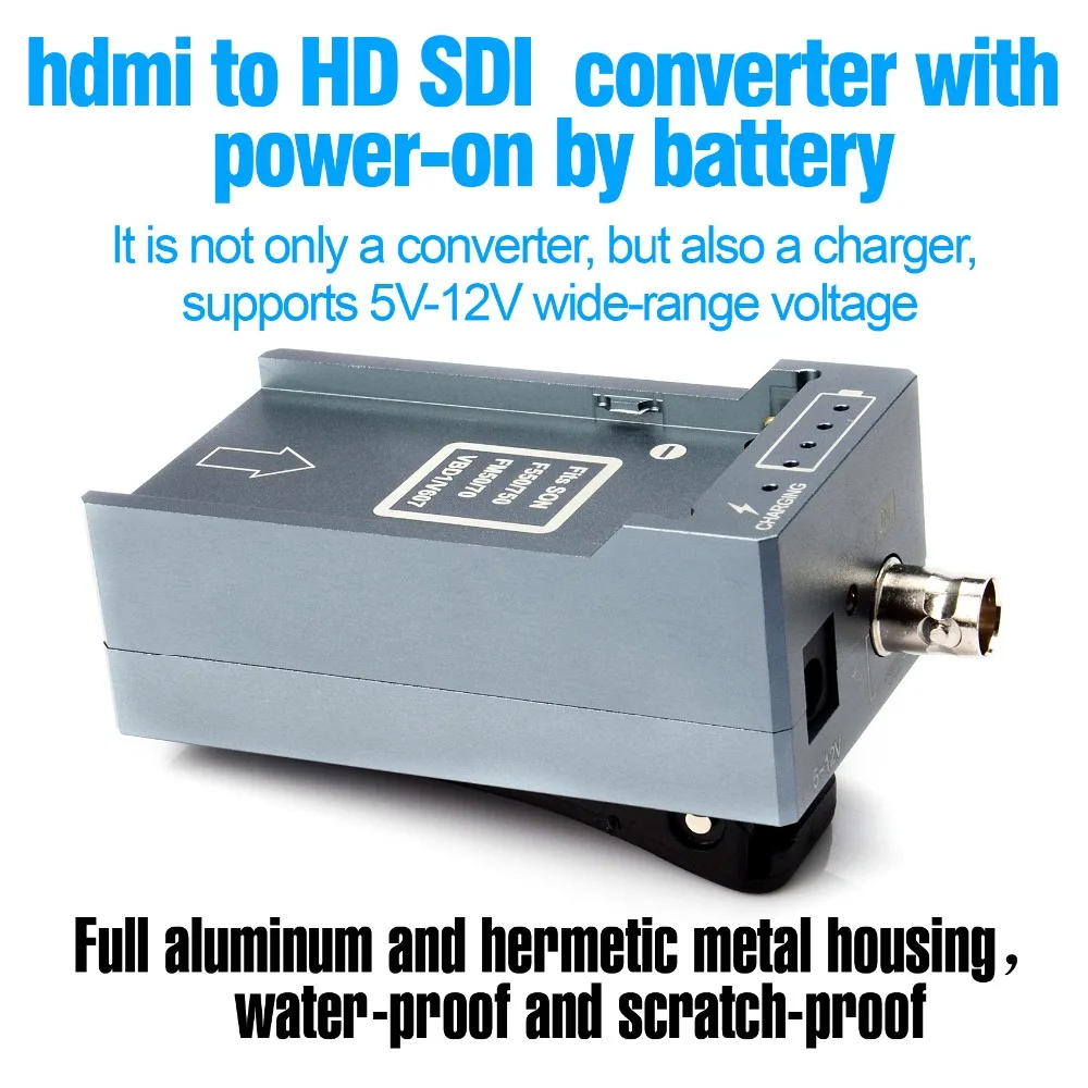 HSV191Bat HDMI в SDI конвертер с зарядкой от аккумулятора 1080p Mini HDMI в SD-SDI/HD-SDI/3G-SDI адаптер конвертер