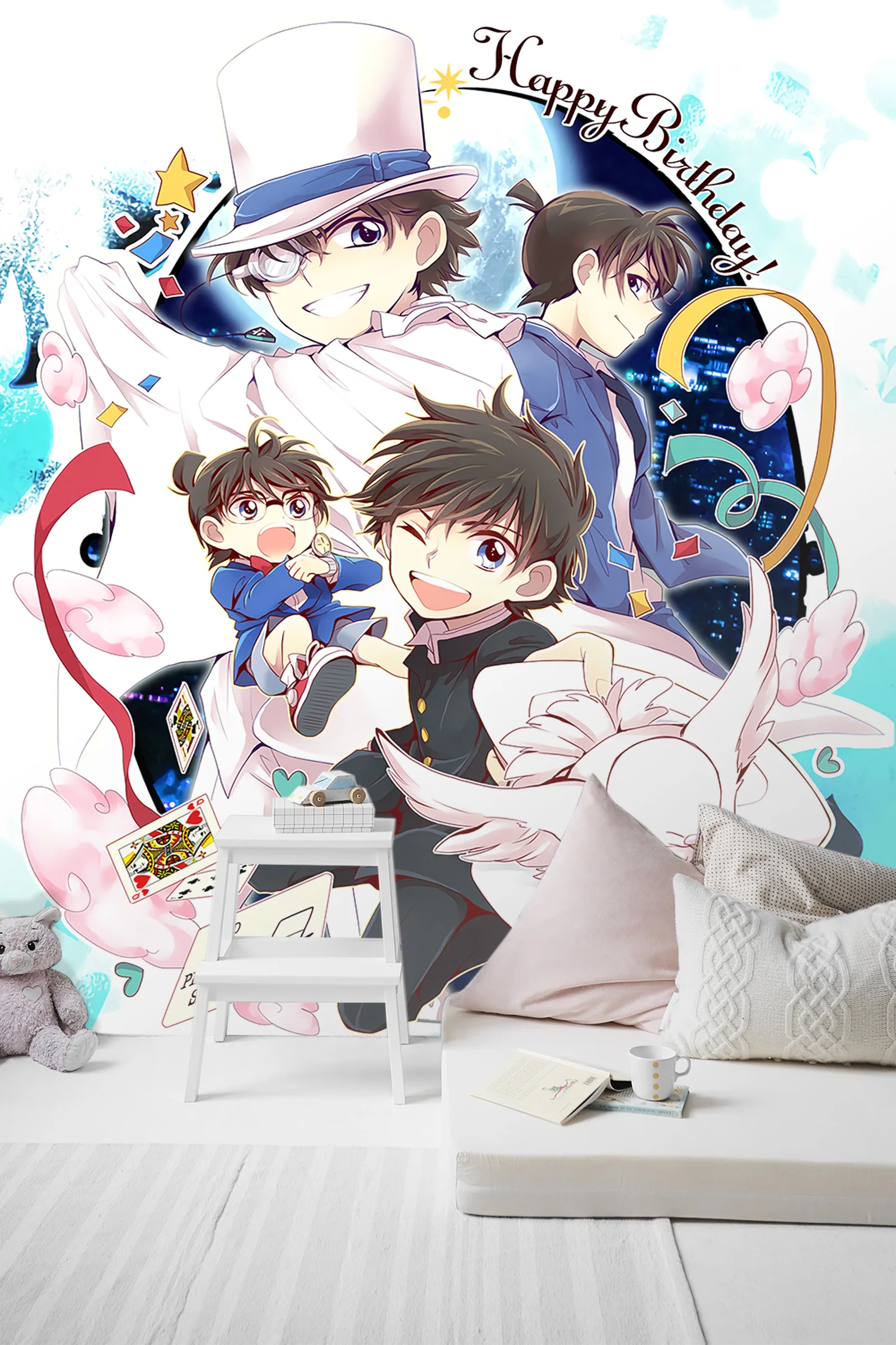 [Самоклеющиеся] 3D чехол Detective Conan закрыт 2752 Япония Аниме настенная бумага печать