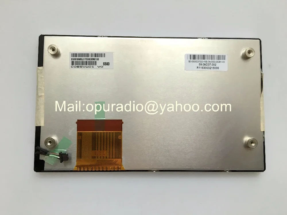 ЖК-дисплей AUO 6 5 дюйма C065VW01 V0 TFT для VW Volkswagen Touareg RCD550(2011) Монитор GPS автомобиля |