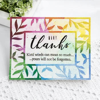 

New Leaf Frame Metal Cutting Dies New Stencils for DIY Scrapbooking DIY Paper Card Album Photo Embossing 10.80*13.97cm