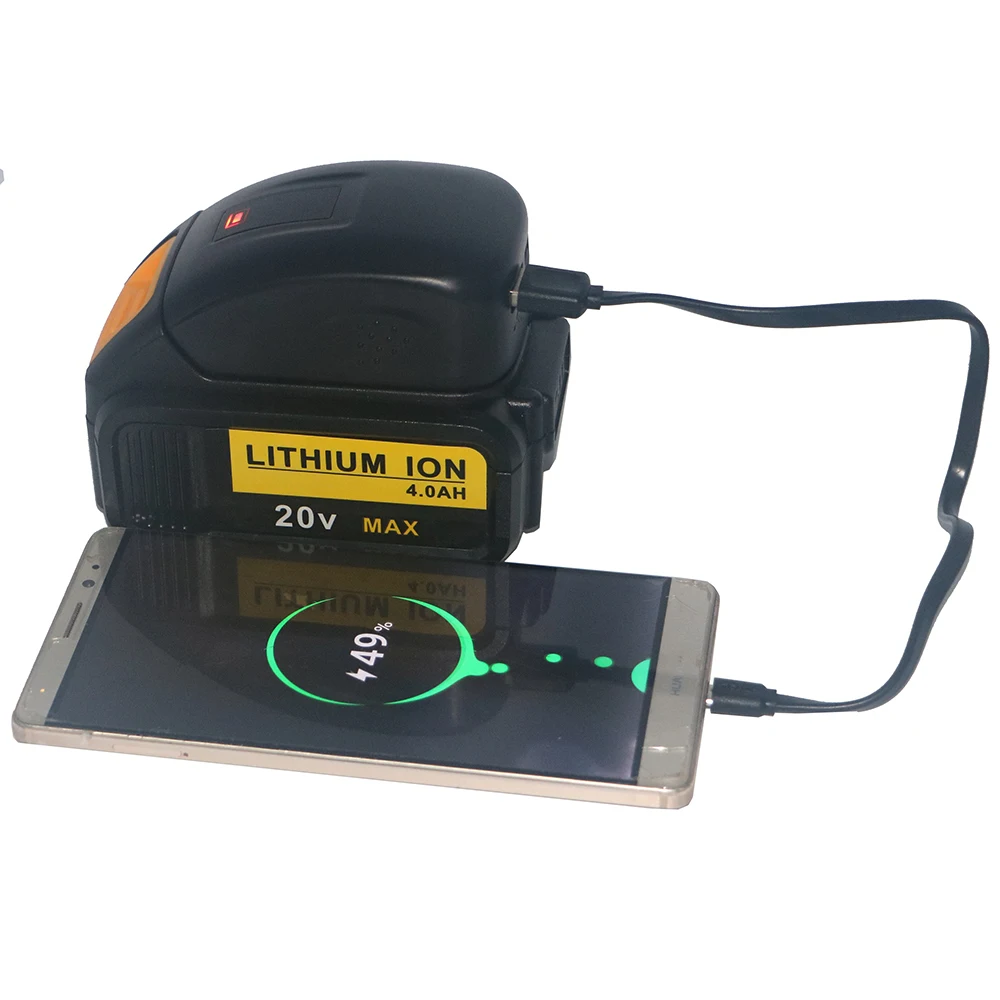Высококачественный DCB090 DCB184 12 В/20 в макс. двойной usb источник питания для Dewalt