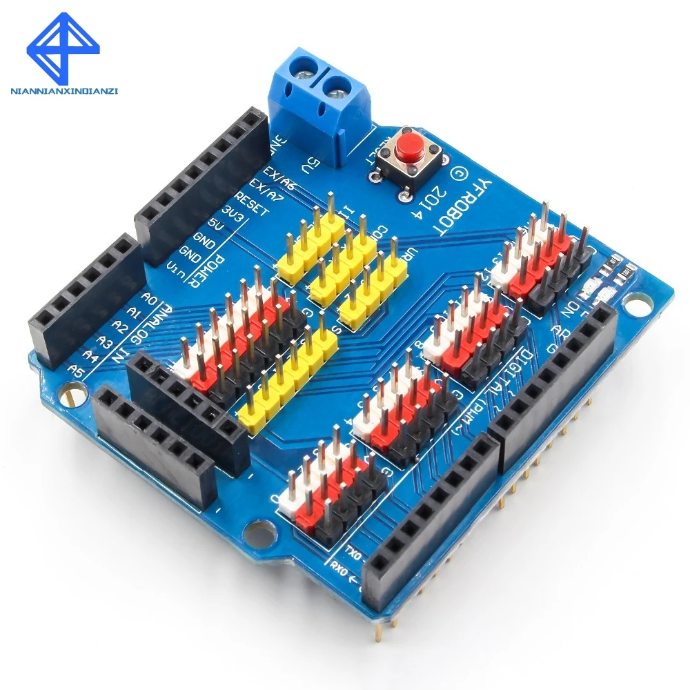 Sensor Shield Expansion Board Shield UNO R3 V5.0 Electric Module New uno r3 Sensor Shield Expansion Board Shield UNO R3 V5.0 Electric Module New uno r3
