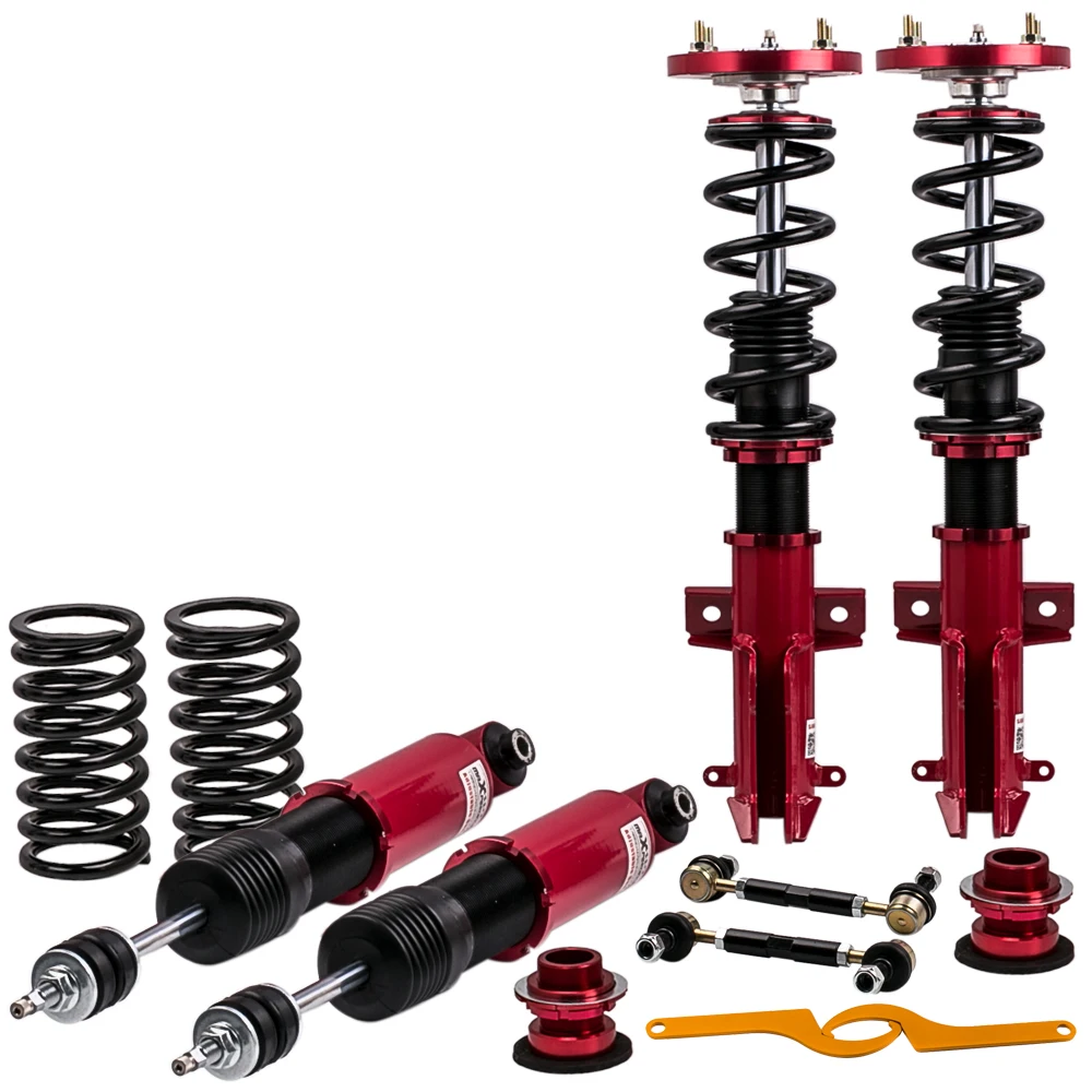 Lowing Height Coilovers Suspension Spring for Ford Mustang 05-14 Adj. 24 Ways ADJ Damper Red Shocks Absorber Shuts | Автомобили и