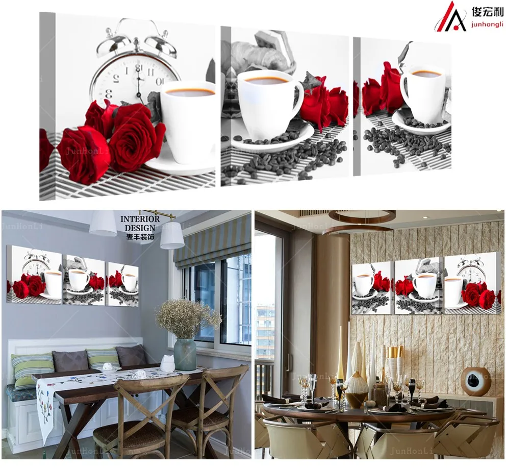 

Modular Images Photo Canvas Paintings For Kitchen Nordic Vase Oil Paintings Decoration Wall Salon Pictures For Living Room