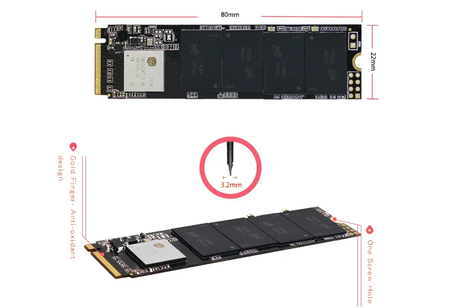 KingSpec NVMe SSD 250GB m2 ssd 500GB ssd m2 pcie 1 ТБ m.2 Внутренний твердотельный диск для lenovo Y520/Hp/acer Thinkpad T480, T470P