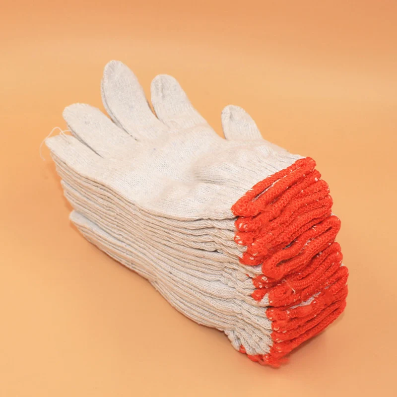 12 Pair Full Finger Working Gloves Encrypt Cotton Yarn Wear Resistant