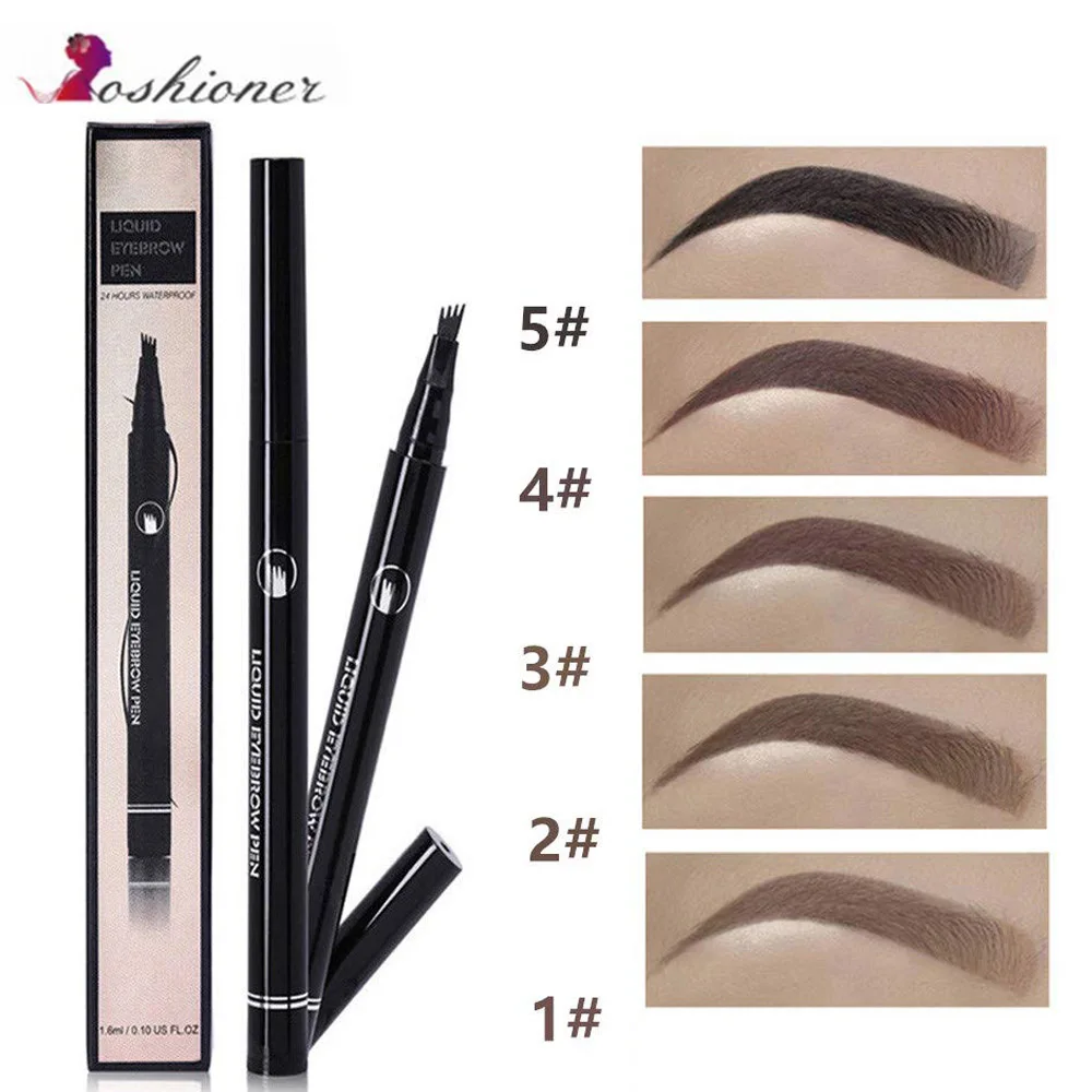 

OSHIONER 5 Colors Eye Brow Pencils Long Lasting Eyebrows Pencil Waterproof Slim Micro-Engraving Eyebrow Pencil For Makeup