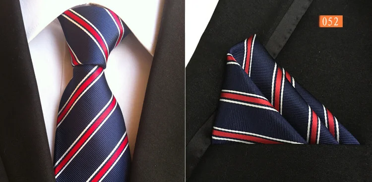 Модный 8 см шелковый формальный носовой платок галстук набор синий черный Пейсли Полосатый карман квадратный галстук для мужчин бизнес Свадебные Галстуки