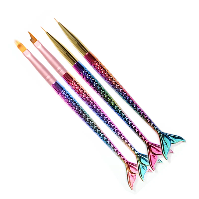 

Pandahall Nail Art Gradient Mermaid Design Painting Drawing Pen Liner Lines Stripes Brush Flower Nail Art Manicure Tools