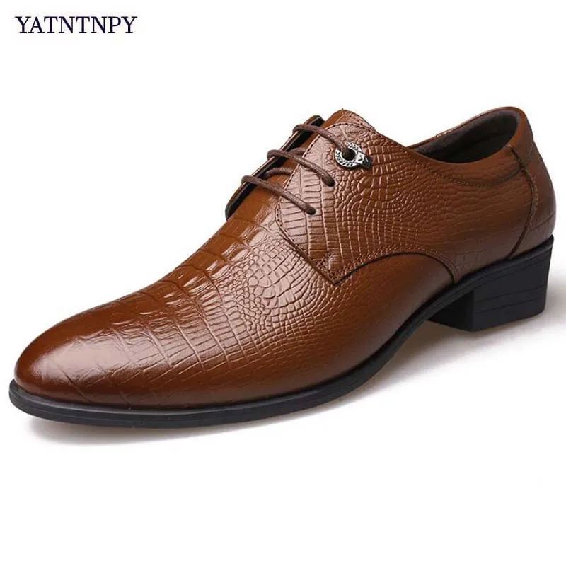 YATNTNPY Brand British Men Business leather shoes ,Good Quality Formal ...