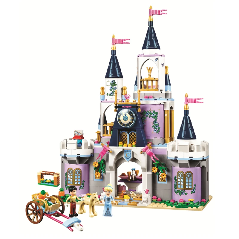 

Bole 10892 Compatible Happy High Disney 41154 Cinderella Real Dream Castle Girl Series Building Block Toys