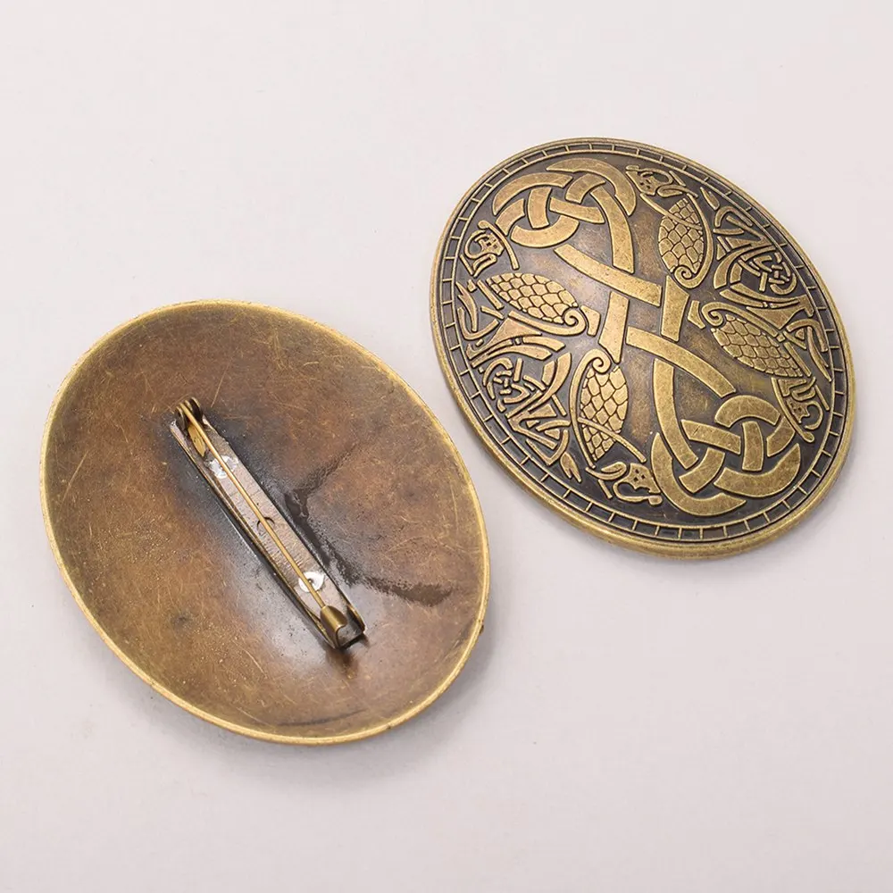 1 шт. винтажная овальная брошь в стиле викингов|brooch tortoise|brooch vintagebrooch turtle |