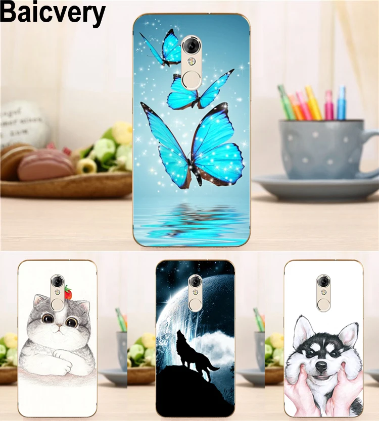 New Cartoon Soft Case for ZTE Blade A2S Shell Flower Crown Tower Pattern Cover A2s 4G LTE | Мобильные телефоны и