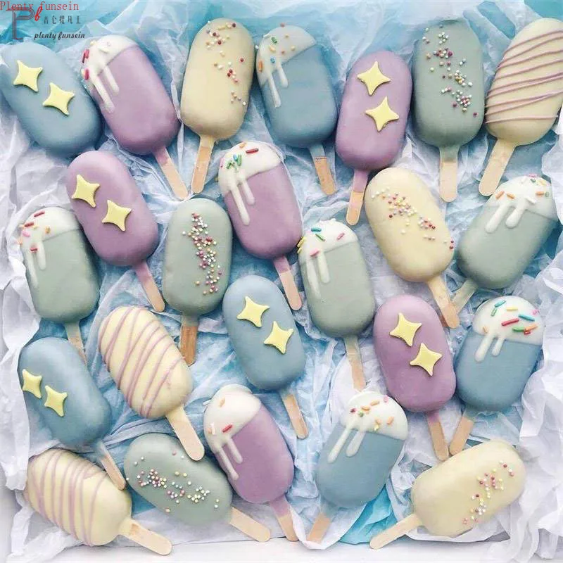 Домашняя Пищевая силиконовая ледяная форма для крема 2 размера формы леденцов с