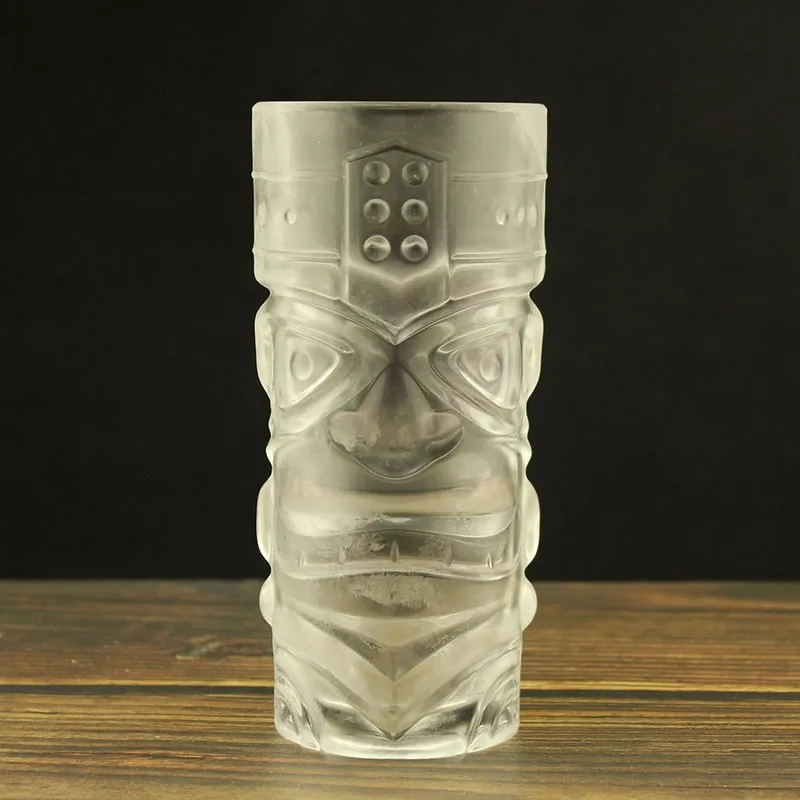 Толстые стеклянные чашки Tiki персонализированные коктейльные чашки Tiki чашки гримаса для Хэллоуина чашки