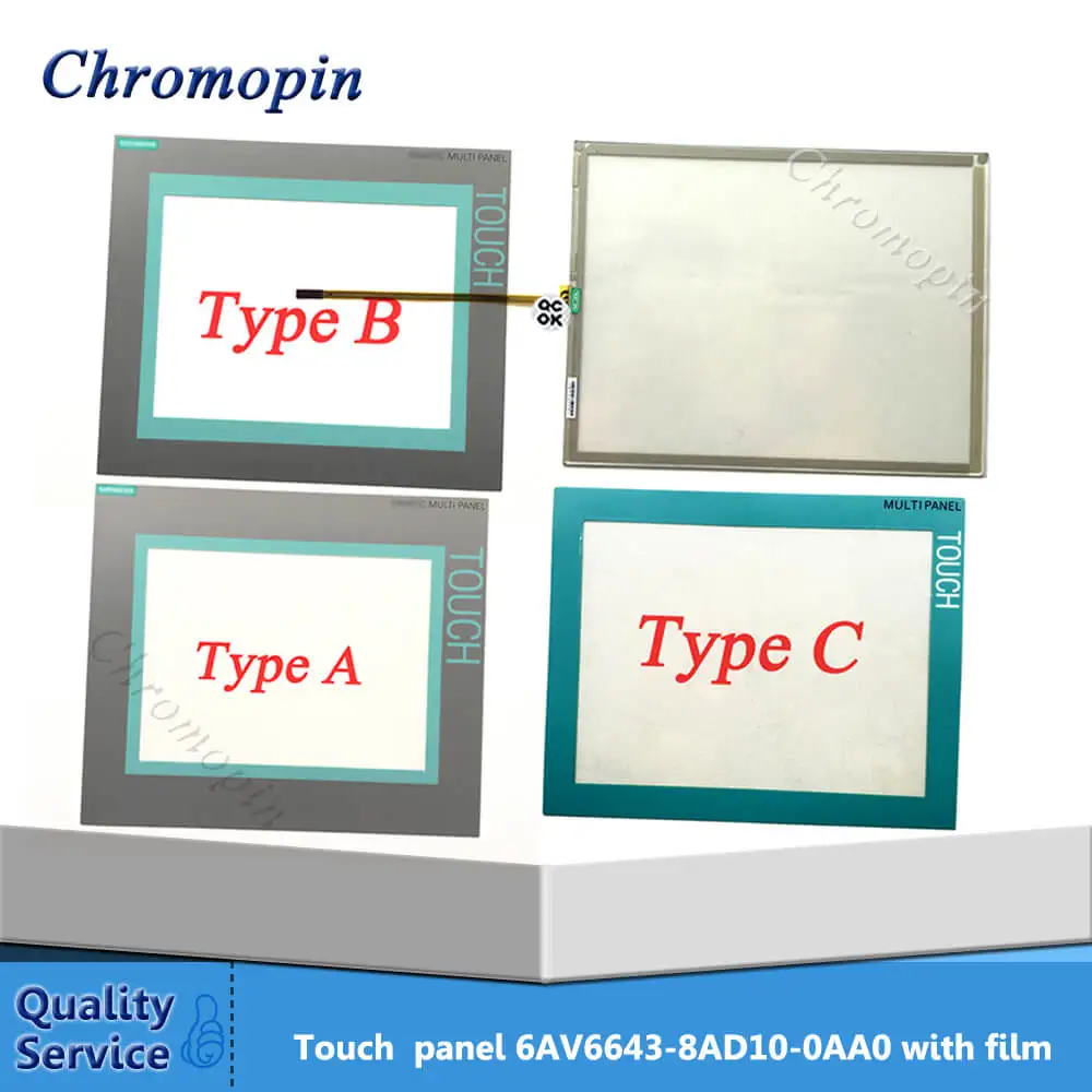 

6AV6643-8AD10-0AA0 Touchscreen 6AV6 643-8AD10-0AA0 Touch Screen Panel with Protective Film for MP277 10 inch Repair