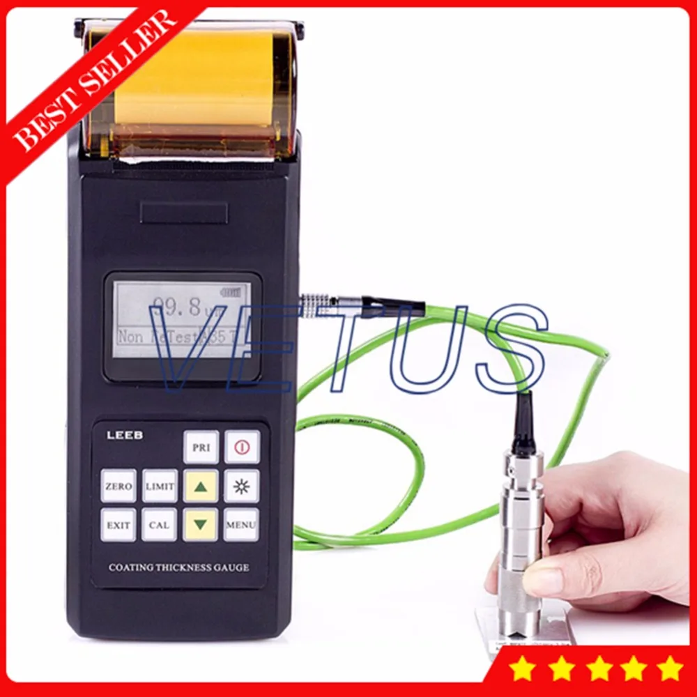 Leeb242 0~1250um Paint Coating Thickness Gauge with Built-in Printer Eddy current Magnetic induction Operating principle | Инструменты