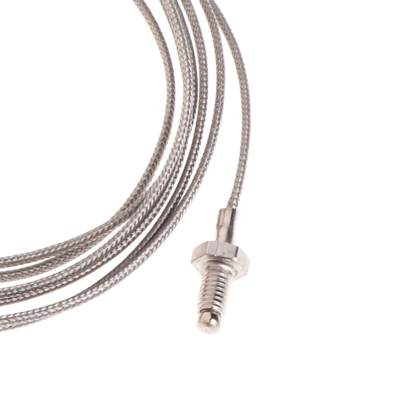 2M J Type M6 Screw Probe Thermocouple Temperature Sensor with Cable for Industrial Temperature Controller 0-400C