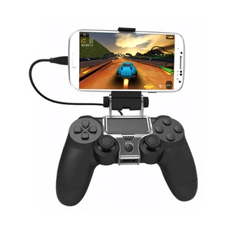 

For PS4 PS 4 Cell Mobile Phone Smart Clip Clamp Holder Stand Bracket with Cable for PS4 Slim PS4 Pro Game Controller DualShock4