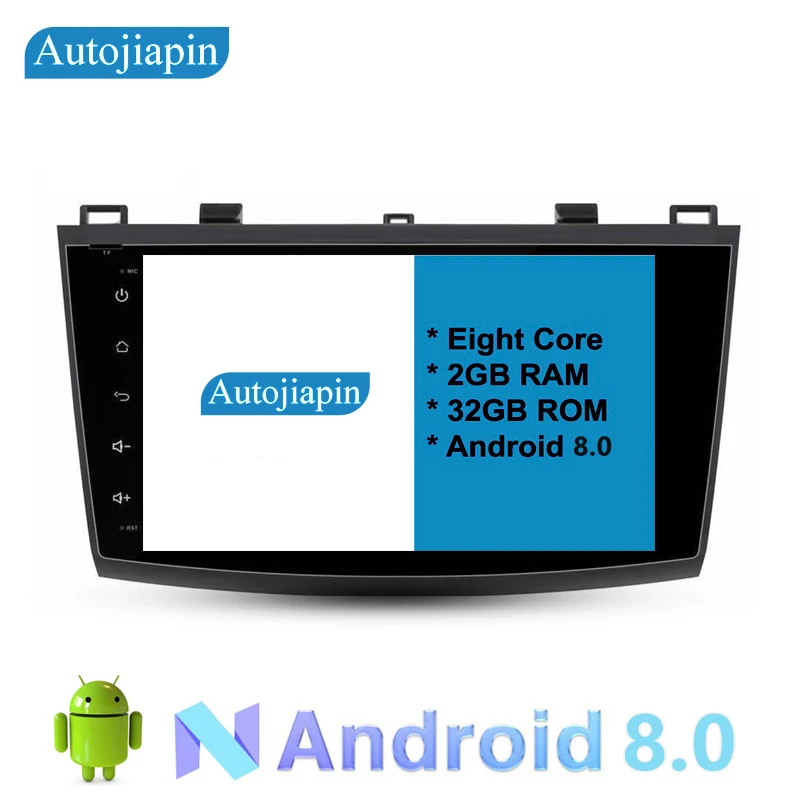 Cheap AUTOJIAPIN 9" Eight Core Android 8.0 2G RAM 1024*600 Car GPS navigation For  NEW MAZDA 3 2011 With Stereo Radio Audio 0