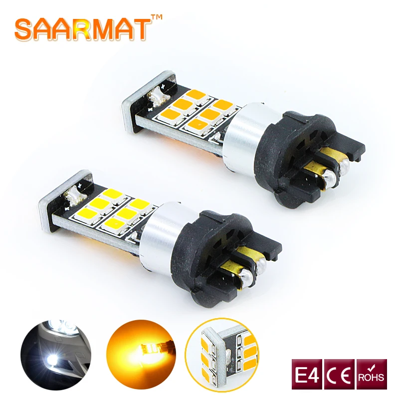 2x Canbus без ошибок PWY24W PW24W светодиодный фонарь для Audi A3 A4 A5 Q3 VW MK7 Golf CC передние
