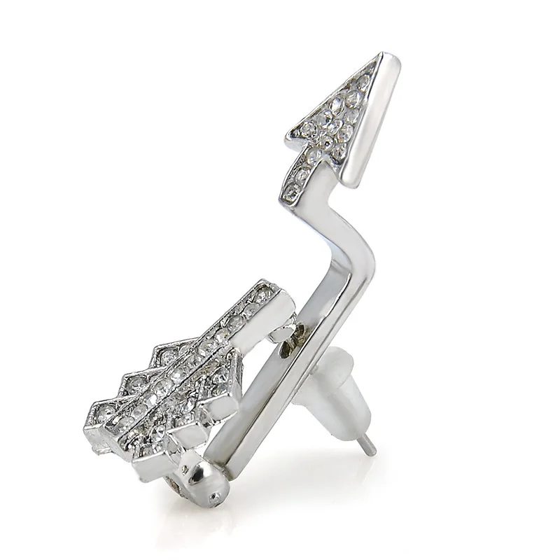 

Street Beat Personality Crystal Arrow Stud Earrings for Women Love Arrow Couple Modern Creative Earrings Fashion Jewelry Single