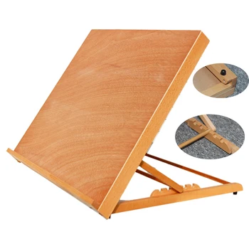 

Free Shipping Folding Table Easel Portable Artist Wood Easels Adjustable Sketch Table 5-Position Portable Drawing Table NEW