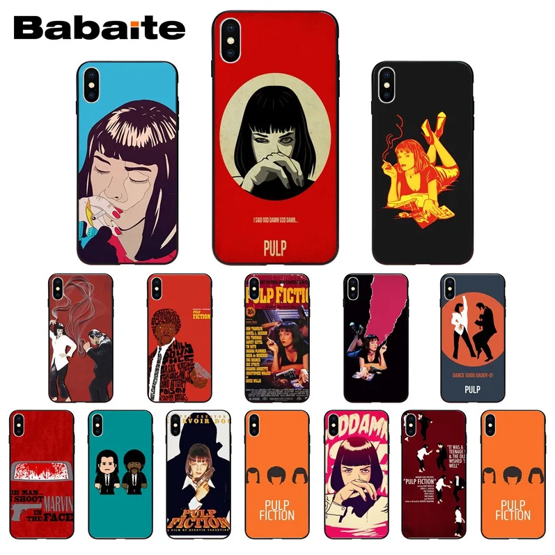 PULP FICTION Newly Arrived Black Cell Phone Case for iPhone 8 7 6 6S