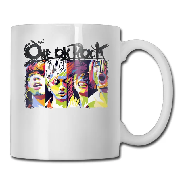 Us 18 99 One Ok Rock Coffee Mug Picture Insert Women Tazas Ceramic Tumbler Caneca Tea Cups In Mugs From Home Garden On Aliexpress Alibaba