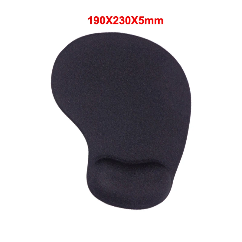 JONSNOW Wrister Mouse pad with Gel Wrist Rest Mousepad Gaming Office Black Silicone Gel Mat for Desktop Laptop Non-slip Mise