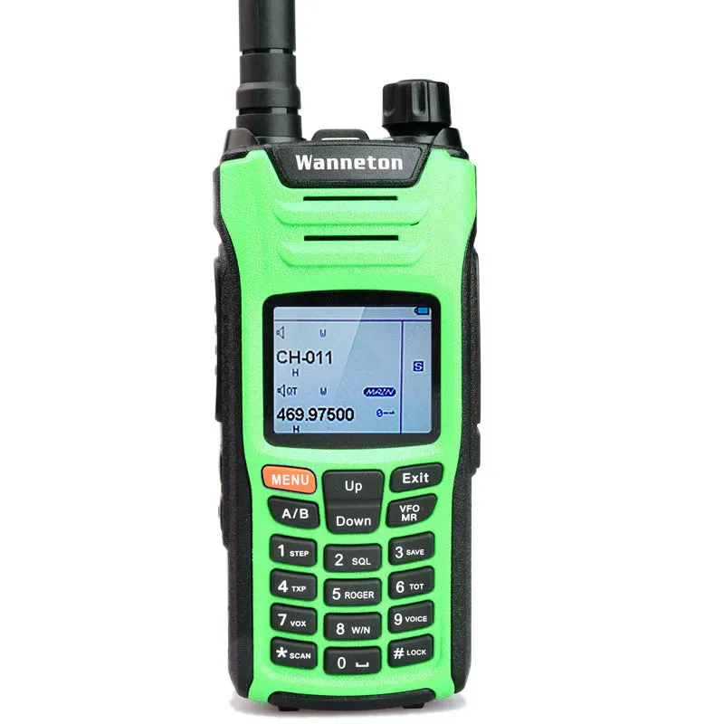 Tetra-band UV6F walkie talkie автомобильное радио handphone telsiz домофон для охоты рации 10 км Высокая мощность - Цвет: green