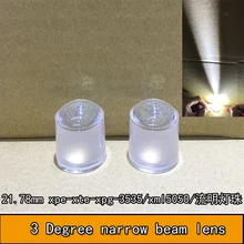 3 градуса 10 шт./лот CREE XPE XPE2 XPG XPG2 XTE Epi светодиодный/полу светодиодный 3535 светодиодный объектив 3030 излучатель и 1 Вт/3 Вт светодиодный