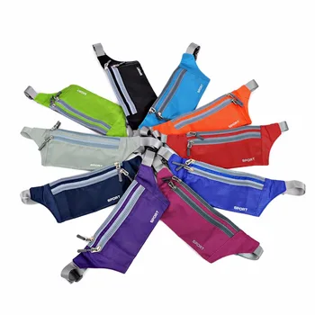 

Unisex Multi-functional Pockets Bum Bag Handy Pack Waist Belt Zip Pouch