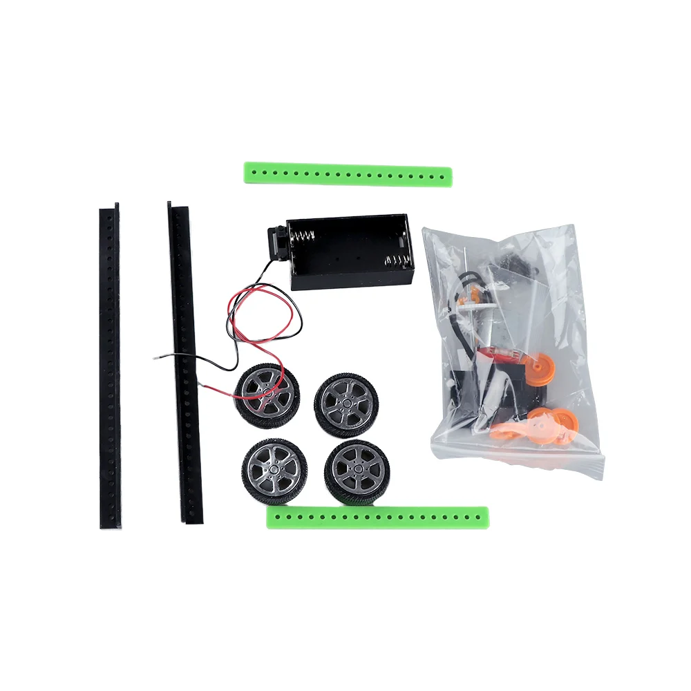 New Arrival Hot Sale Mini Battery Power Car Assembly DIY Model Kit