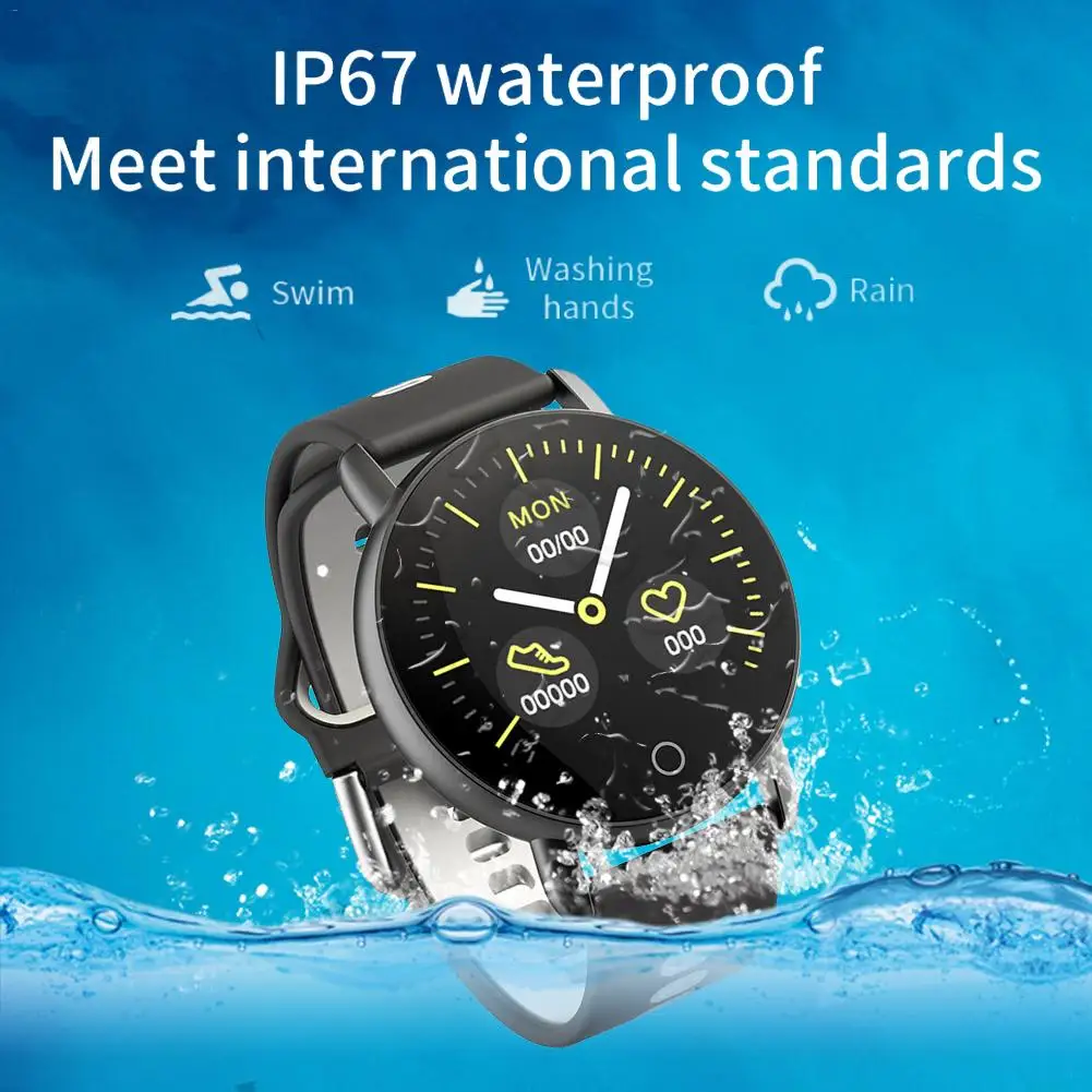 

R1 ECG Smart Watch IP67 Waterproof Sports Watch Blood Pressure Smart Watch Heart Rate ECG Mode Smartwatch for Android Xiaomi IOS