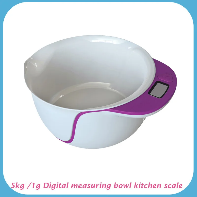 5KG Digital Measuring Kitchen Weight Scale bake Food Balance with 1500ml Bowl food scale bowl free shippping | Дом и сад