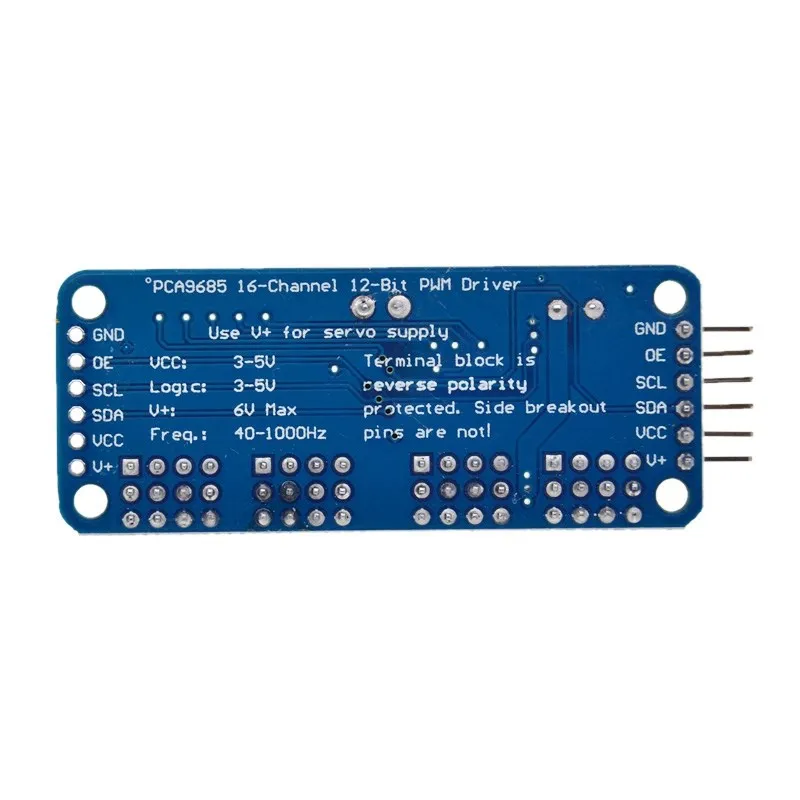 16-канальный 12-битная ШИМ/сервопривод-I2C интерфейс-PCA9685 для Arduino Raspberry Pi DIY Servo Щит Модуль