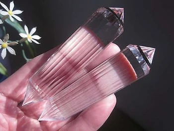 

A**2 Natural Vogel Style Clear Quartz Crystal 24 sided DT Wands Superb